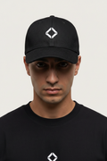 6 Panel Hat - Close Up Model White Background