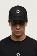 6 Panel Hat - Close Up Model White Background