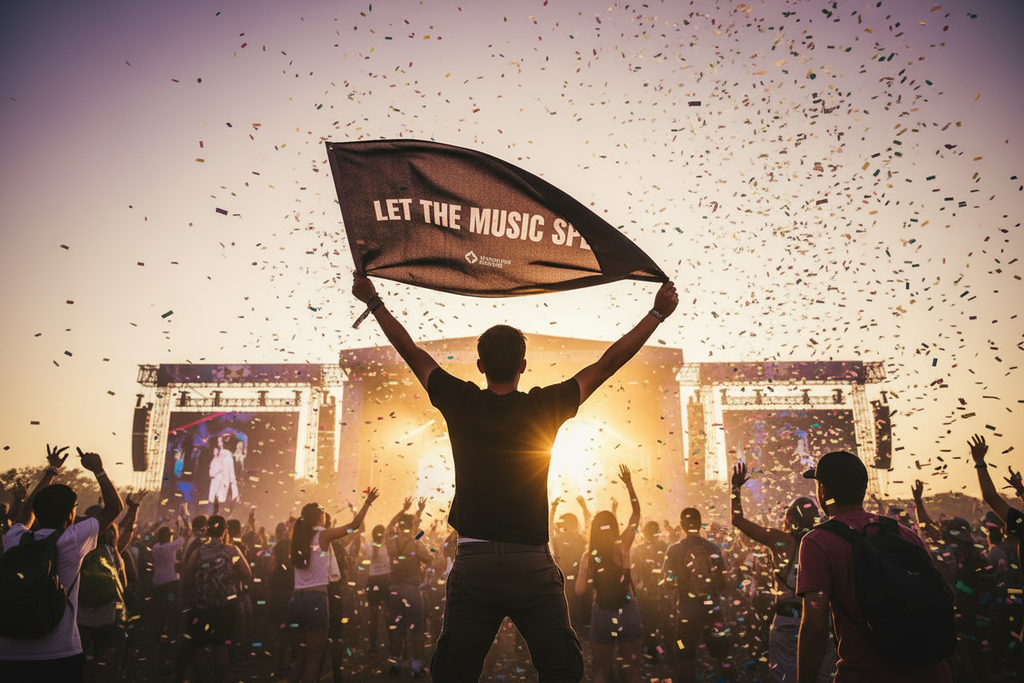 Let The Music Speak Flag - Festival Swing