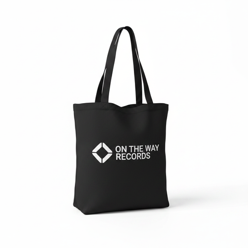 On The Way Records Canvas Tote Bag - White Background